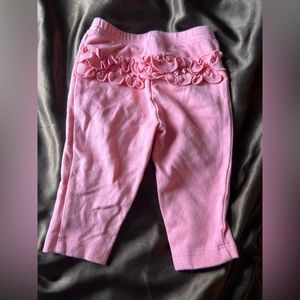 Pink girls leggings 3/6 months
